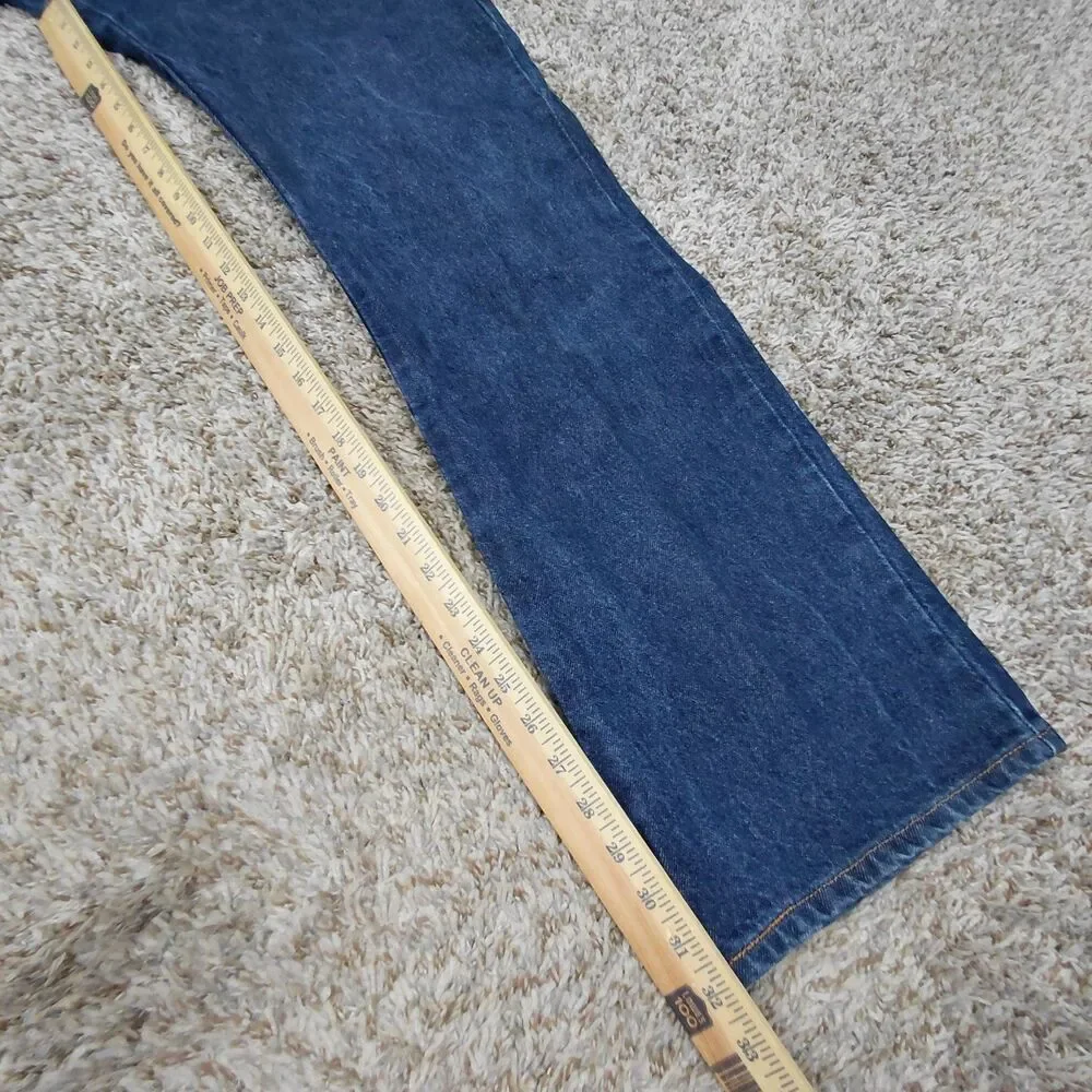 Vintage Levis 517 Bootcut Jeans Mens 36x32 Blue Dark Wash Denim Y2K Boot Cut
